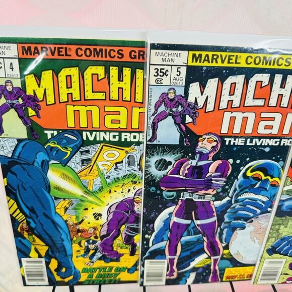 Machine Man 4-7 10-12 18-19 Lot Bronze Age Marvel 1978 Steve Ditko Alpha Flight - Picture 2 of 8